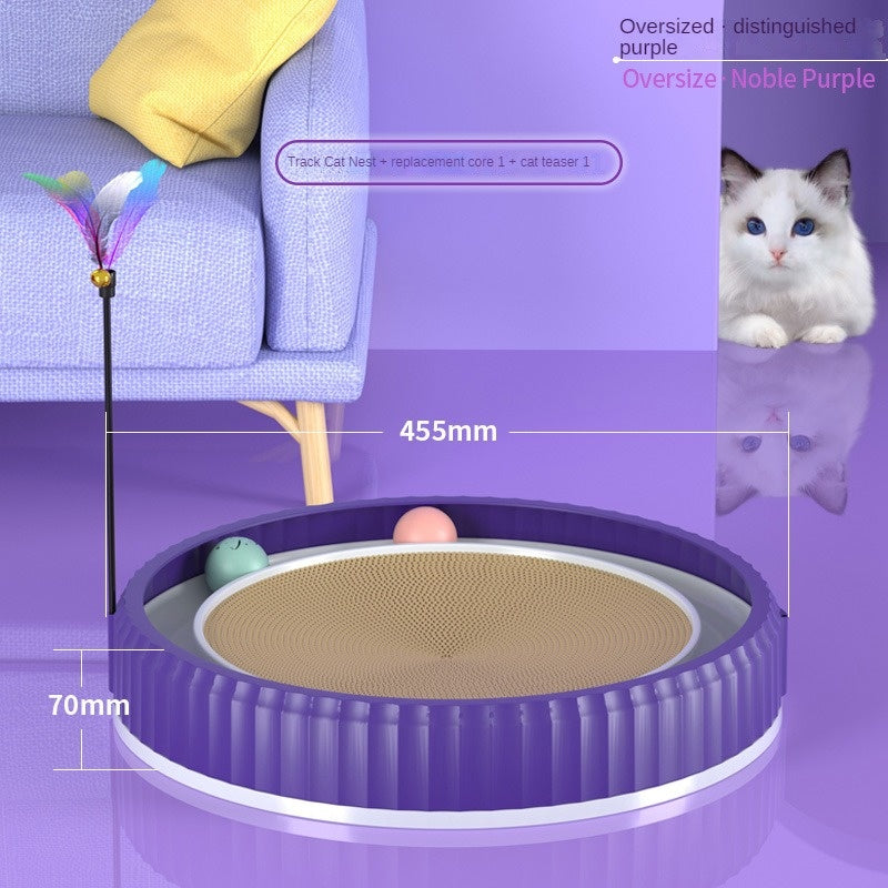 Modern Round Cat Scratching Pad | Wear-Resistant Claw Grinder Pet Product