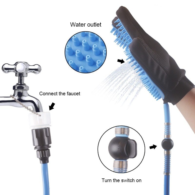 Handheld Pet Shower Head Sprayer | Dog & Cat Bathing Tool with Adjustable Flow