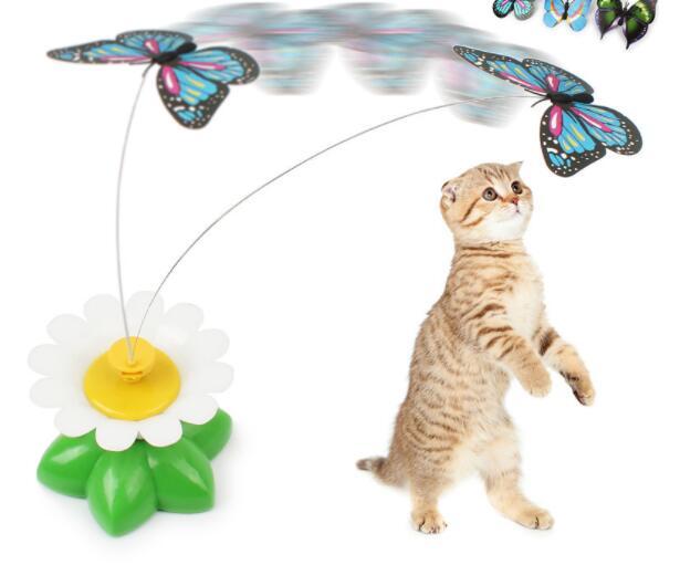 Electric Automatic Rotating Flower Cat Toy | Interactive Pet Teaser