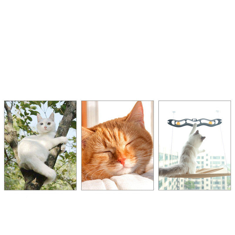 Suction Cup Cat Window Hammock Bed | Hanging Pet Litter Sucker Perch