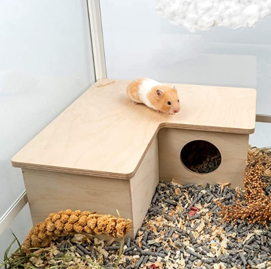 Hamster Multi-Level Nest & Hideout | Multi-Room Pet Habitat with Tunnels