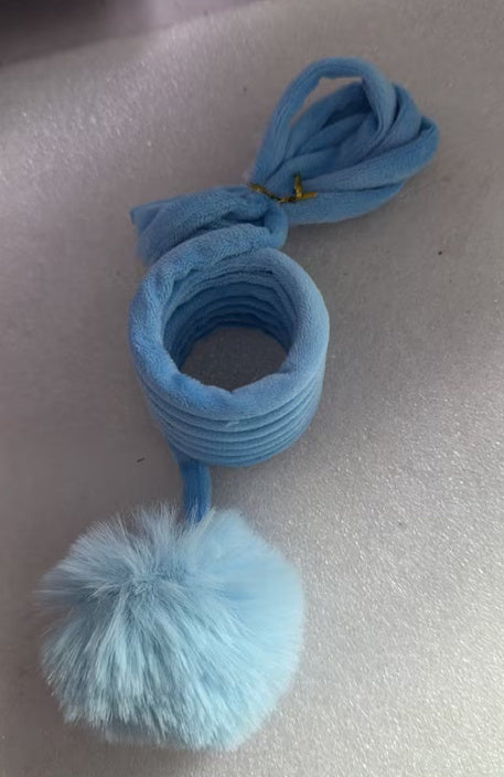 Interactive Cat Toy with Sucker Base | Spring Rabbit Fur Ball Teaser