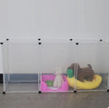 Modern Transparent Pet Isolation Fence | See-Through Freestanding Dog Gate