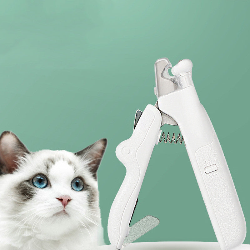 Professional Pet Nail Clippers with LED Light | Safety Trimmer Tool for Dogs & Cats