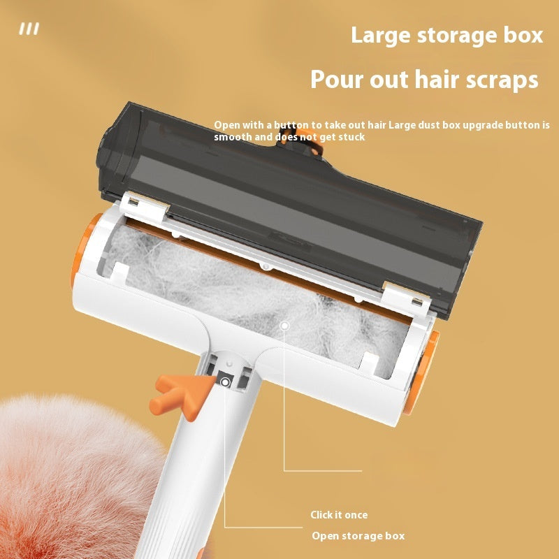 Multifunctional Pet Supplies: Washable 2-in-1 Hair Removal Roller Brush for Fur