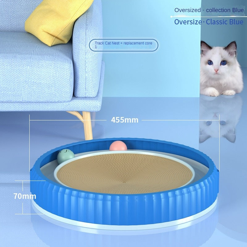 Modern Round Cat Scratching Pad | Wear-Resistant Claw Grinder Pet Product