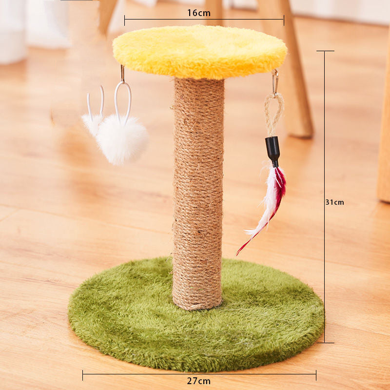 Durable Vertical Sisal Scratcher | Non-Shedding Anti-Scratch Post