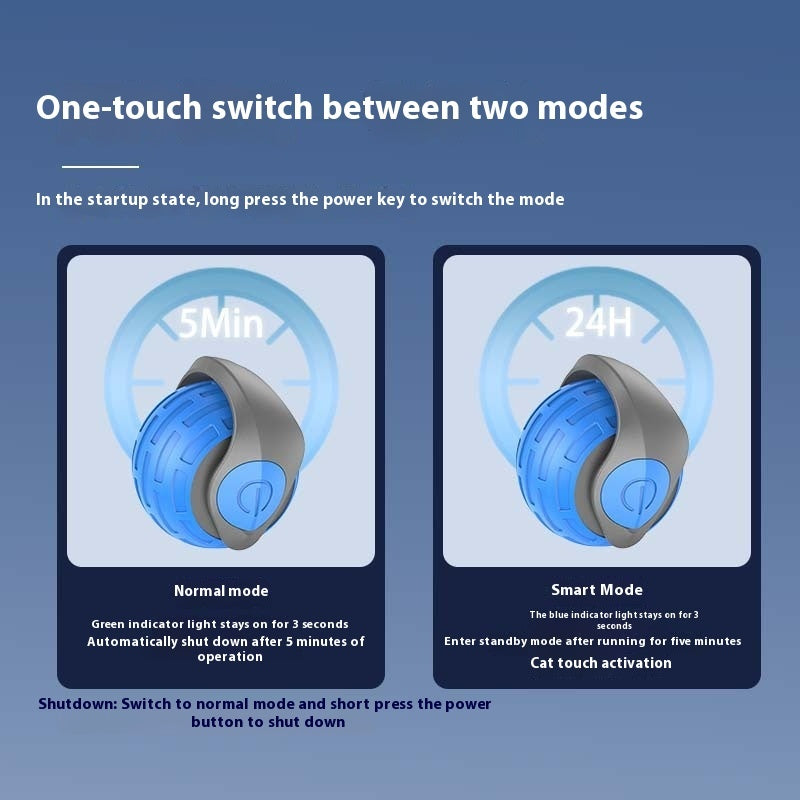 Self-Rolling Smart Cat Toy | Auto Electric Ball Teaser for Interactive Play & Fun