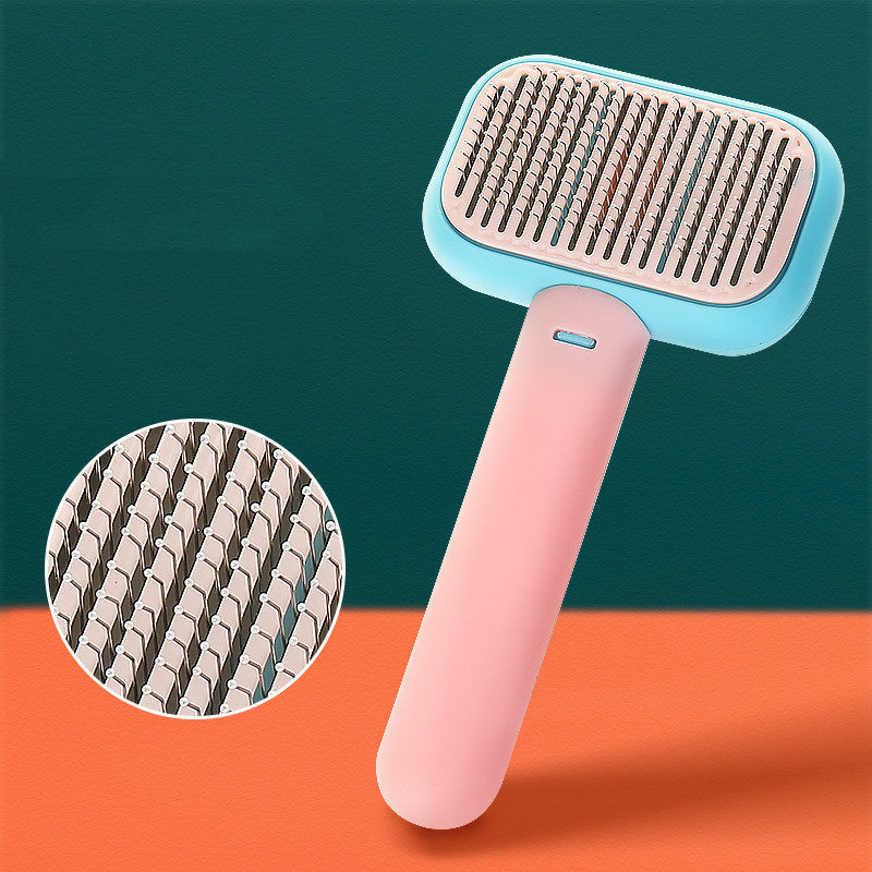Cat & Dog Hair Massage Comb | Open-Knot Brush & Stainless Steel Grooming Tool