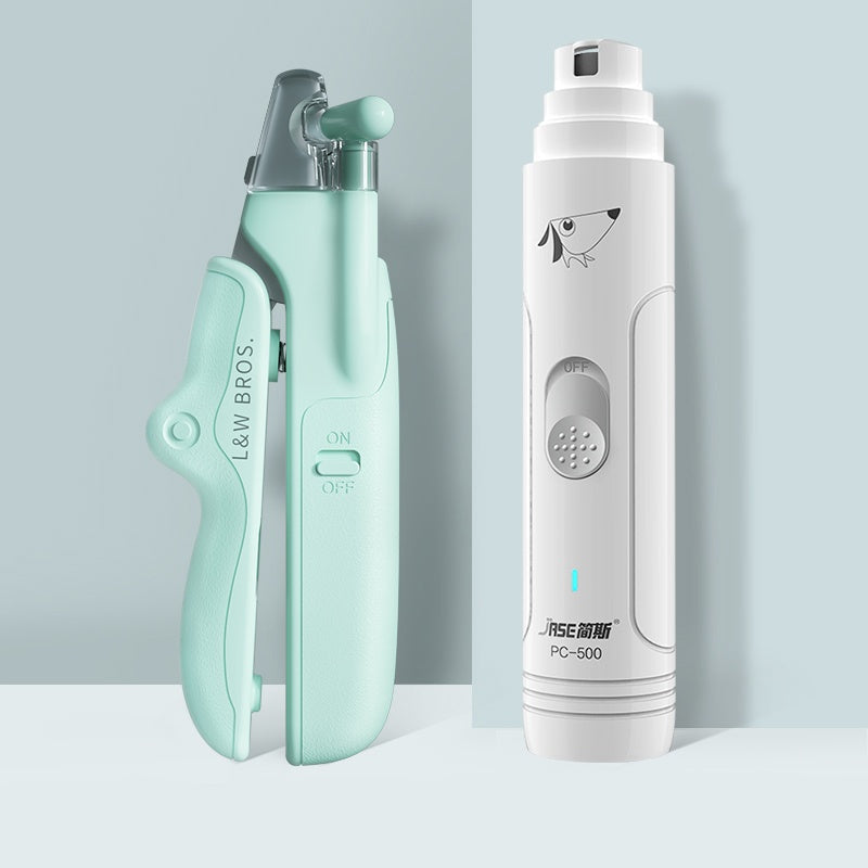 Professional Pet Nail Clippers with LED Light | Safety Trimmer Tool for Dogs & Cats